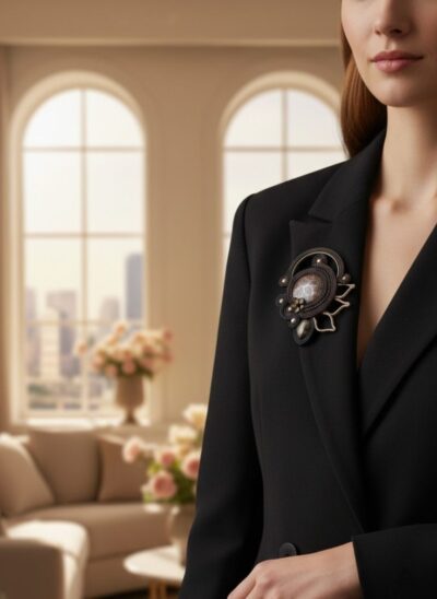 Broche  de soutache