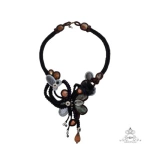Conjunto de Colar, Brinco soutache