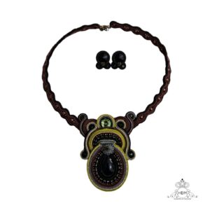 Conjunto de Colar  Soutache